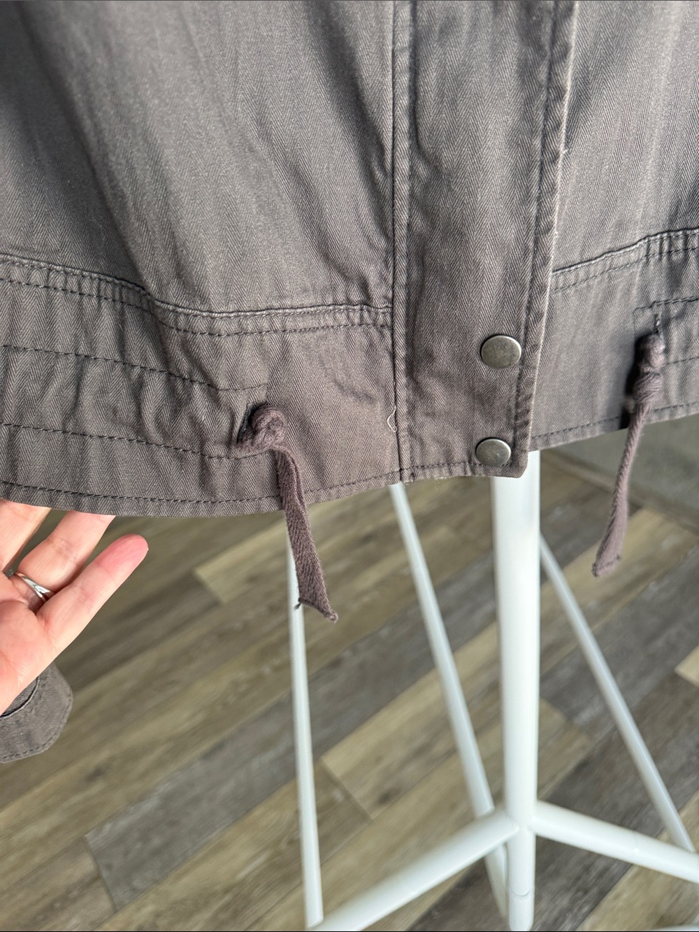 Mudd Utility Jacket in Taupe Brown - Picture 5 of 7